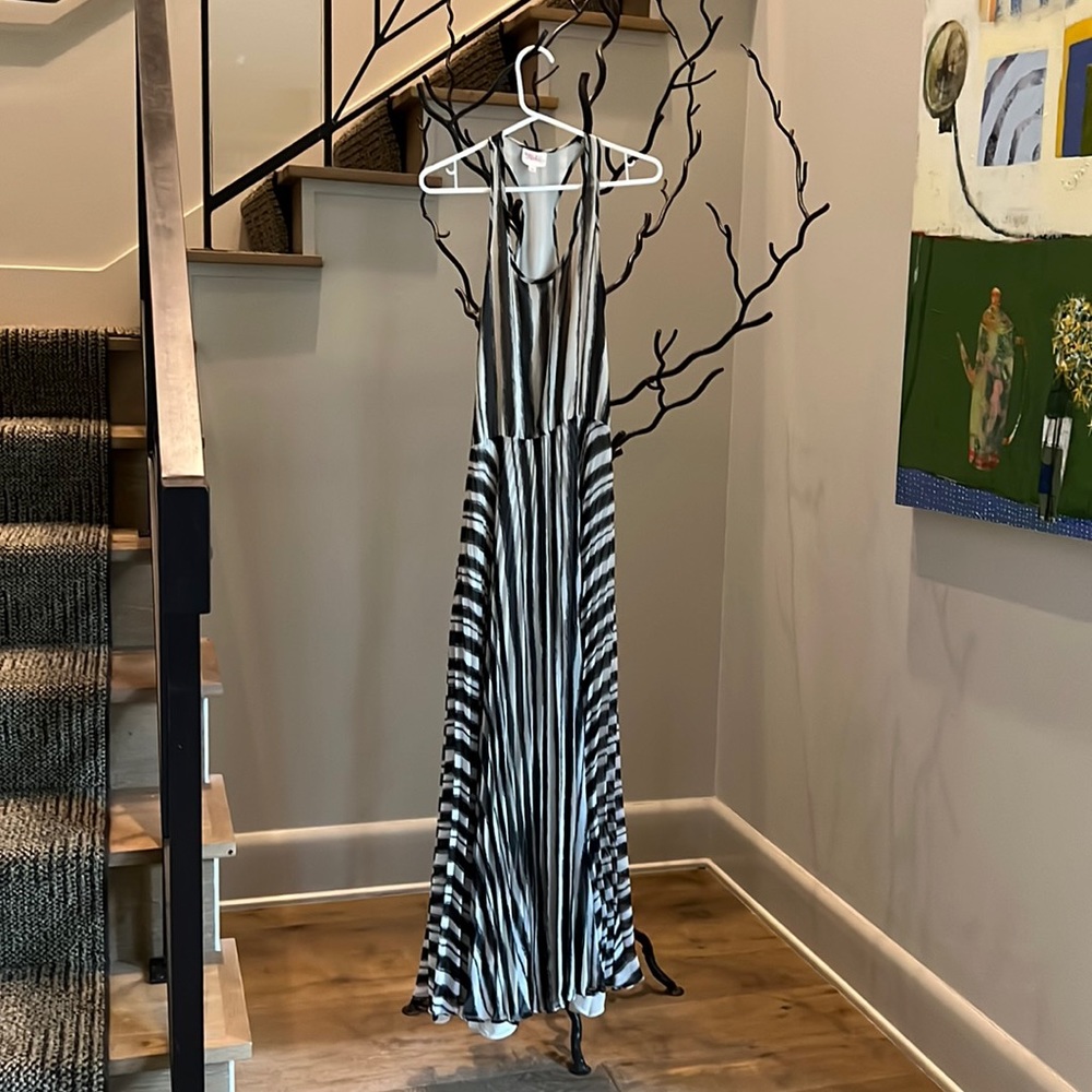 Parker pleated silk maxi dress